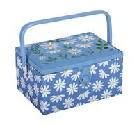 Hobbygift Couture Boîte (M) - Brodé - Jean Marguerites - Rangement - Cadeau -
