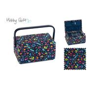 Hobbygift Couture Boîte ( M): PVC Poignée : Mini Cousue À Poche Pelote à