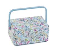 Hobbygift Couture Boîte (M) - Rectangle - Ciseaux Rangement Panier Poignée