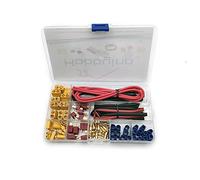 HobbyInn Kit de connecteurs de batterie RC Lipo Deans T XT30 XT60 EC3 mâle et femelle avec fil en silicone et tube thermorétractable pour accessoires de bricolage