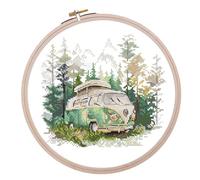 HobbyJobby Kit de broderie au point de croix « It's time to Travel