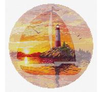 HobbyJobby Kit de point de croix compté "Vers le rêve", 24x24cm