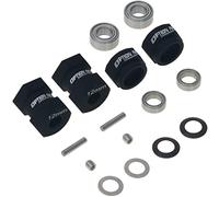 HobbyMarking Adaptateur hexagonal en aluminium de 12 mm pour pneus 1/10 Tamiya Grasshopper/Hornet/Frog/Wild One/Grasshopper 2 pièces de voiture RC