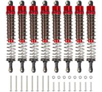 HobbyMarking Lot de 8 amortisseurs d'huile en aluminium de 110 mm pour Tamiya Bullhead/Super ClodBuster RC Truck Car Pièces de mise à niveau