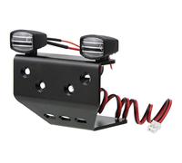 HobbyMarking Pare-chocs avant en aluminium RC avec éclairage pour châssis Tamiya WR-02 WR-02CB WR-02G GF-01 Wild Willy 2/Comical Grasshopper Off-Road Pièces de mise à niveau