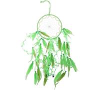 hobbyme Attrape-rêves chinois de style ancien vert avec plumes et carillons à vent