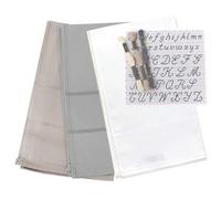 hobbymio.it Ensemble de 3 torchons de Cuisine à Broder au Point de Croix avec Toile Aida, 3 écheveaux de Fil et 1 modèle d'alphabet. Idéal pour la Broderie créative et Le Bricolage (Mix 3)