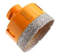 HOBBYPOWER24® Couronne de forage diamantée de qualité supérieure pour carrelage - Diamètre : 65 mm - Pour grès cérame - M14 - Convient pour meuleuse d'angle Flex