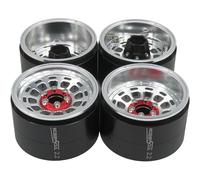 HOBBYSOUL Lot de 4 roues décalées réglables Beadlock 2.2 de 40 mm de large pour Gen8 Everest Gen 7 Pro / SCX10 Capra / TRX4 AMG 6 x 6