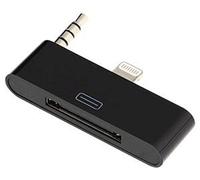 Hobbytech - 1 Adaptateur Lightning - Iphone 4/4s Vers Iphone 5/5s - Audio + Charge - Noir
