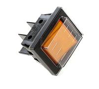 HOBBYTECH 2947928 Interrupteur Bipolaire 16a Touche Orange + Capuchon 4cosses 27mm x 21mm