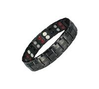 HobbyTech Bracelet magnétique titane avec aimants Noir