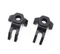 HOBBYTECH - Fusées avants Droite/Gauche CRX en Aluminium usinées Noir : CRX-077-FR