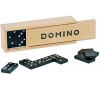 Hobbytech Jeux Des Dominos De 28 Pièces Avec Son Coffret Boite En Bois 3,7 X 1,8 Cm Noir Jeu Classique De Table Et De Société Pour Apprentissage