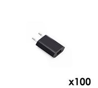 Hobbytech - Lot De 100 Adaptateurs Secteur Usb - 1a - Noir