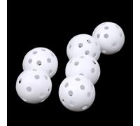 HOBBYTECH Lot de 12 Balles d'entraînement perforée Blanche