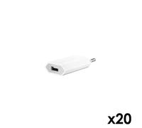 Hobbytech - Lot De 20 Adaptateurs Secteur Usb - 1a - Blanc