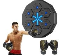 HOBBYTECH Machine de Boxe Musicale, Cible électronique d'entrainement avec accroche Murale