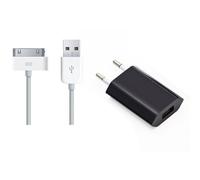 Hobbytech - Pack 2 Accessoires Câble Dock Et Adaptateur Secteur Usb - 1a - Noir