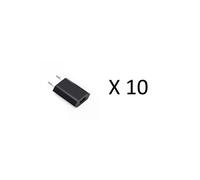 Hobbytech - Pack De 10 Adaptateurs Secteur Usb - 1a - Noir