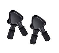 HOBBYTECH Plancha à raclette avec revêtement antiadhérent 19x10cm, Lot de 4, Noir, Acier inoxydable, Traditionnel