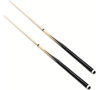 HOBBYTECH Queues de Billard 122cm en Bois dévissable en Deux Parties - Bâtons de Queue de Billard pour Jeu de Table (Lot de 2 x 122cm)
