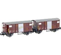 Hobbytrain H24202 Lot de 2 wagons de marchandises K2 couverts de la SBB