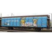 Hobbytrain H24666 N Chariot coulissant Hbbillns, SBB, Ep.VI, graffiti « Futur is Luxus »