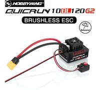 Hobbywing QUICRUN WP 10BL120 G2 120A contrôleur de vitesse étanche ESC sans balais prise XT60 2-4S Lipo pour jouet de voiture 1/10 1/12 RC 10BL120 G2