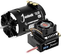Hobbywing Xerun Justock Combo G3S mit 13.5 Turn 38020371 Tours: 13.5 Kit moteur pour modèle réduit de voiture brushless 1:10, 1:12