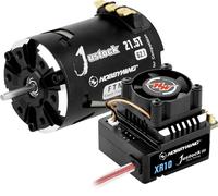 Hobbywing Xerun Justock Combo G3S mit 21.5 Turn 38020373 Tours: 21.5 Kit moteur pour modèle réduit de voiture brushless 1:10, 1:12