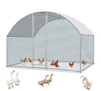 HOBBYZOO Enclos poulailler 3x2x2 m, 6 m²-Parc grillagé, Acier galvanisé, dôme