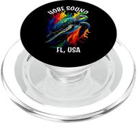 Hobe Sound Florida USA Abstrait Tortue de mer PopSockets PopGrip pour MagSafe