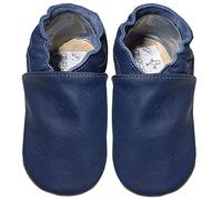 HOBEA-Germany Chaussures Jardin d'enfants safestep, chaussons pour enfants, chaussures en cuir (bleu, 30/31 EU)