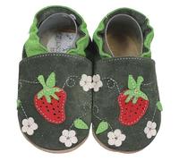HOBEA-Germany Chaussures rampantes pour garçons et Filles dans différents modèles:18/19 (6-12 Mois) Fraises Olive
