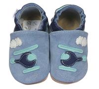 HOBEA-Germany Chaussures rampantes pour garçons et filles dans différents modèles:18/19, Hélicoptère bleu clair