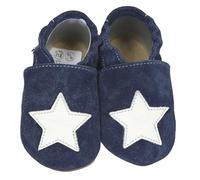 HOBEA-Germany Chaussures rampantes pour garçons et Filles dans différents modèles: 24/25 (24-30 Mesi),Bleu avec étoile Blanche