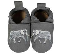HOBEA-Germany Chaussures végétaliennes pour enfants RecyStep Éléphant gris rose 22/23 Semelle antidérapante