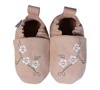 HOBEA-Germany Chaussures végétaliennes pour enfants RecyStep Fleurs de cerisier vieux rose rose 24/25 Semelle antidérapante