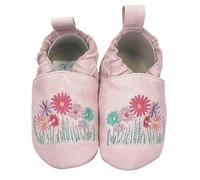 HOBEA-Germany Chaussures végétaliennes pour enfants RecyStep Fleurs rose 24/25 (2-2½ Années) Semelle antidérapante