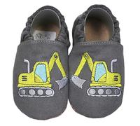 HOBEA-Germany Chaussures végétaliennes pour enfants RecyStep Pelleteuse gris 26/27 (2½ - 3 Années) Semelle antidérapante