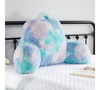 Hobed Life Coussin dossier en fourrure confortable avec accoudoirs - 76,2 x 43,2 x 43,2 cm, rembourrage de qualité supérieure, excellent coussin de lecture pour soutien dorsal pour enfants