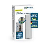 Hoberg Rideau anti-insectes pour caravane 60 x 195 cm | Porte moustiquaire avec bandes magnétiques XXL | Porte moustiquaire pour caravane | Moustiquaire magnétique | Fermeture automatique
