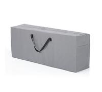 Hoberg Sac de rangement pour coussins | Convient pour 4 coussins à haut dossier | Fermeture éclair extra longue, robuste, résistant aux intempéries et aux UV [130 x 50 x 32 cm]