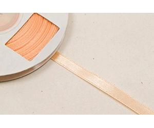 Hobi 1 Rouleau de Ruban Satin pêche Simple Face Dim: 6mm x 25 m..