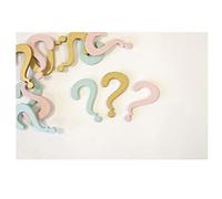 12 confettis bois gender reveal 4x2.3cm - hobi dek0740 Multicolore