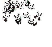 HOBI 12 CONFETTIS Bois Panda 3.5X2.5CM Noir Blanc