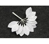HOBI 36 Feuilles Blanches en Tissus 4cm Décoration de Mariage