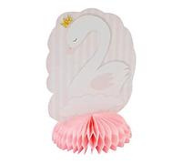 HOBI Centre de Table Baby Shower Rose Cygne (x4) REF/BB114