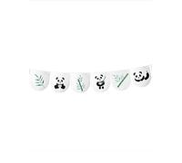 HOBI Guirlande 11 FANIONS Papier Panda Bambou 3M